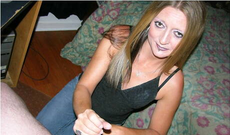 True Amateur Models xxx pics collection featuring Deja in work with hand on cock